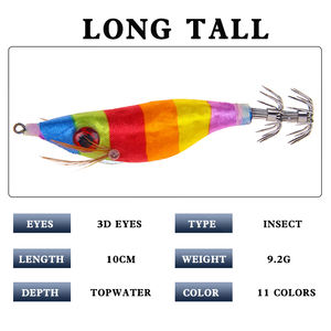 Uniker luminoso envuelto madera Camarón <span class=keywords><strong>Yamashita</strong></span> calamar Jig <span class=keywords><strong>señuelo</strong></span> explosión anzuelo japonés calamar Jig <span class=keywords><strong>señuelo</strong></span> de pesca - Product Image 2