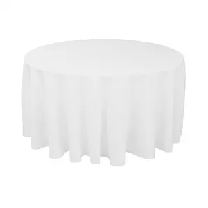 white round spandex polyester table cloth for wedding made in china