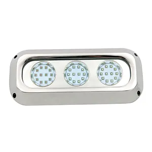 Conduziu a iluminação subaquática 180w led par luz submersível barco marinha piscina luz controle remoto