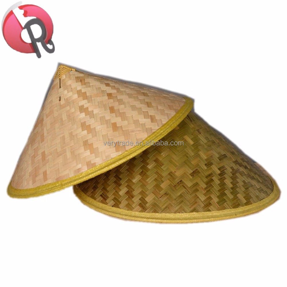 1PC Chinese Retro Bamboe Rotan Vissershoed Handgemaakte Geweven Stro Emmerhoed Toerisme Regen Dans Rekwisieten Kegel Vissen Zonnescherm Hoed kopen vanaf een prijs van 13