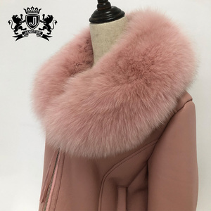 Girls Short Fur Coat Double Faced <strong>Real</strong> fox Fur Collars Coat Sheepskin <strong>Leather</strong> <strong>Jacket</strong> - Product Image 2