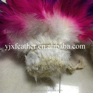 Plumes de coq teintes à trois couleurs, enfilées, pour selle, à prix abordable - Product Image 5