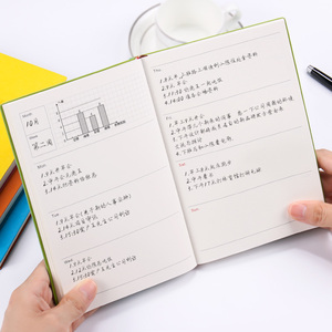 Custom <strong>Weekly</strong> Planner Notebook A5 Size Colorful Leather Soft Cover <strong>Diary</strong> with Thread Sewing Saddle Stitching Monthly Planner - Product Image 2