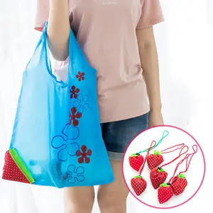 Fragola Borse Riutilizzabili Shopping Bag Tote Pieghevole Pieghevole Sacchetti