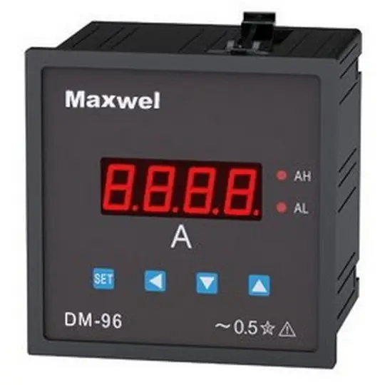 96x96 Dijital DC Ampermetre (dijital panel sayacı, analog metre)