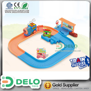 hecho en china mejor christmas regalo puzzle feliz con luz musica tren con tuneles y campas DE0109032 - Product Image 1