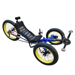 Triciclo Reclinado de Tres Ruedas con Neumáticos Gruesos de 27 Velocidades para Playa, Nieve y Grava, Envío Gratuito - Product Image 2