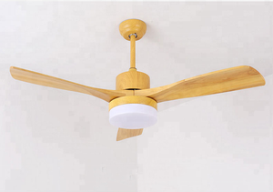 3 aspas <span class=keywords><strong>decorativas</strong></span> modernas para el hogar, sala de estar, iluminación colgante, ventilador de techo de madera para interiores, lámpara colgante - Product Image 3