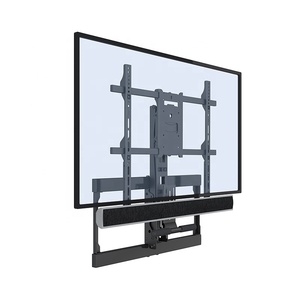 Cheminée à ressort à gaz en métal, <span class=keywords><strong>support</strong></span> <span class=keywords><strong>mural</strong></span> <span class=keywords><strong>TV</strong></span> télescopique pliant avec <span class=keywords><strong>barre</strong></span> <span class=keywords><strong>de</strong></span> <span class=keywords><strong>son</strong></span> - Product Image 4