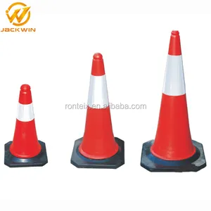 PE Plastic Traffic Cone with Recycling Rubber Base