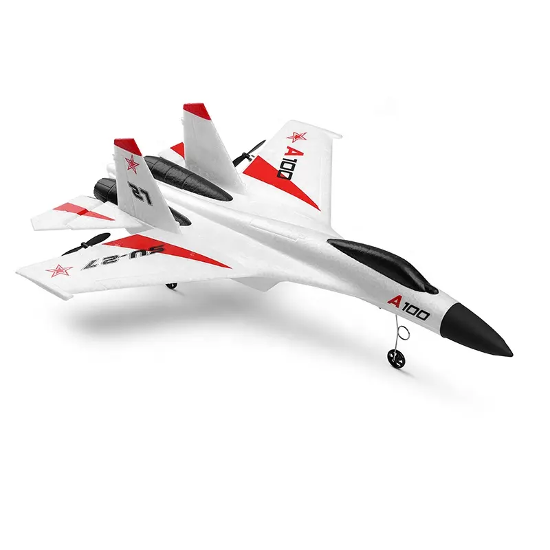 Wltoys A100 su27rcヘリコプターおもちゃ4チャンネル6軸飛行機rcモデル飛行機子供用