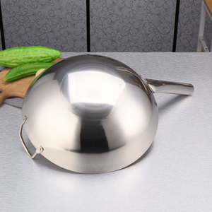 <span class=keywords><strong>Wok</strong></span> Casserole en acier inoxydable pour cuisine et restaurant Utilisation pour la cuisine chinoise Woks - Product Image 2