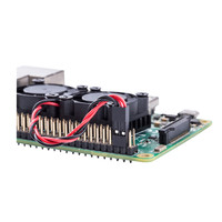 Toptan ahududu Pi Pi 2 Pi 3 Model B çift soğutma fanı