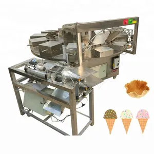 Machine de fabrication de cônes de crème glacée, 1000, 1200 ou pièces/hr, dispositif chauffant au gaz, pour faire des cônes et des gaufres, prix des biscuits