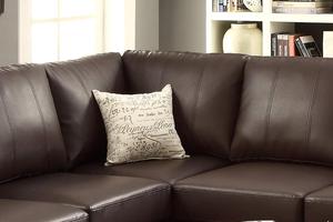 الهندي عارضة المطاط الخشب فبول بو أريكة جلدية جودة مع الخشب تصلح - Product Image 3