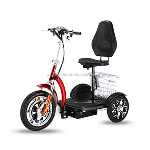 Buona qualità 350w500w mobilità trike elettrico a tre ruote scooter per disabili