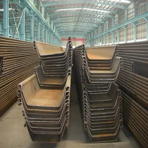 Sheet Pile for Sale Q235 Water-resisting U Type Hot Rolled Used Steel Steel Structure Building 400-900mm Cutting Painted Heavy