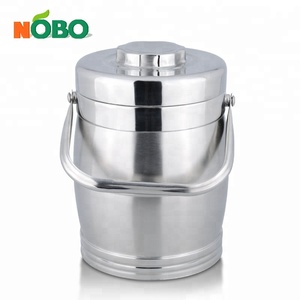 Contenitore Termico per Alimenti in Acciaio Inox a Forma di Tamburo di Grande Capacità - Product Image 3