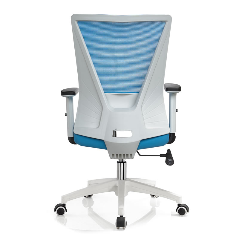 Mid mesh back white elevator computer office chair for offices