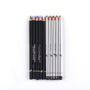 Crayon eyeliner en bois mat brun foncé imperméable à l'eau personnalisé ODM OEM de marque privée populaire Offre Spéciale - Product Image 2