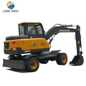 Spedizione gratuita!!! Vendita calda cinese nuovo economico escavatore 6 Ton 7 Ton 8 Ton mini ruote escavatore idraulico ruote 6 ton 6 Ton - Product Image 4