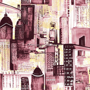 Carta da Parati in PVC con Design Moderno di Città per Soggiorno - Product Image 3