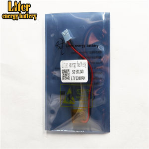 Plug <span class=keywords><strong>2</strong></span>,0-<span class=keywords><strong>2</strong></span> P 501240 de 220 mah 3,7 v recargable del lipo batería solar de la batería del li-ion de la batería de polímero de litio con PCM - Product Image 1