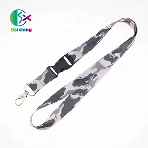 Modedesign Benutzer definierte doppelseitige Schlüssel Lanyard Kostenlose Werbe geschenk Lan yards Sublimation Business Print Zubehör Seide