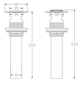 Haijun Cina Fabbrica Spingere Verso il basso Pop-Up Overflow <span class=keywords><strong>Vasca</strong></span> <span class=keywords><strong>Da</strong></span> <span class=keywords><strong>Bagno</strong></span> Doccia Drain - Product Image 2