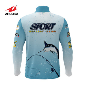 Personnalisé Le Dernier Populaire Fermeture Éclair Entrouverte <span class=keywords><strong>Carpe</strong></span> Pêche Jersey Hommes Vêtements De Fitness - Product Image 4