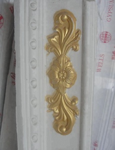 Corniche en plâtre couleur or pour la décoration d'églises - Product Image 1
