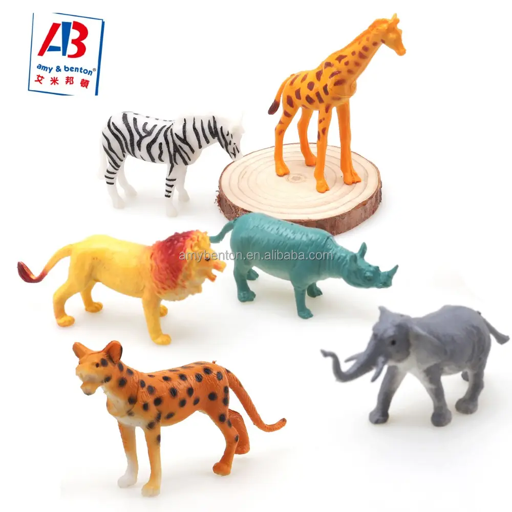 Vendita calda Mini Giungla Selvaggia di Animali Figure di Favore di Partito Giocattoli Set