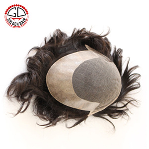 Capelli umani di alta qualità capelli neri capelli corti per gli uomini - Product Image 1