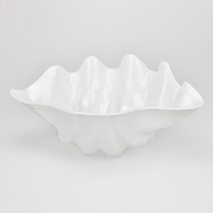 ชามสลัดพลาสติกสำหรับใช้ตั้งแคมป์ใช้ซ้ำได้ทรงเปลือกหอยเป็นมิตรต่อสิ่งแวดล้อม - Product Image 1