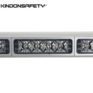 Baru Dipatenkan LED Peringatan Mini <span class=keywords><strong>Lighbar</strong></span> Ambulans Strobo Bar 1W TIR 4 LEDs DC12V 24V atau Multivolt, Perak atau Hitam Aluminium - Product Image 3