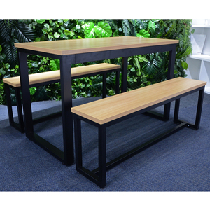 Hiện đại đơn giản phong cách bằng gỗ kim loại làm dinging Bộ bàn ăn và ghế - Product Image 5