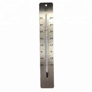 Beste Verkopen Outdoor Glazen Buis Smeedijzeren Kwik Gratis Thermometer