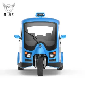 Rickshaw elétrico táxi tuk tuk com ar-condicionado para passeio da família