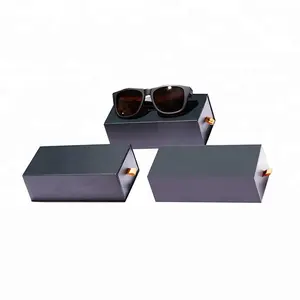 Boite de rangement glissante en carton avec papier imprimé, accessoire de luxe pour lunettes de soleil, sur mesure, pour emballage cadeau, nouveau, 2020