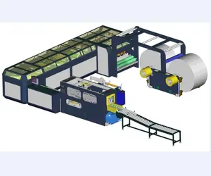 Línea de producción de papel A4, máquina cortadora de hojas, máquina de embalaje de papel