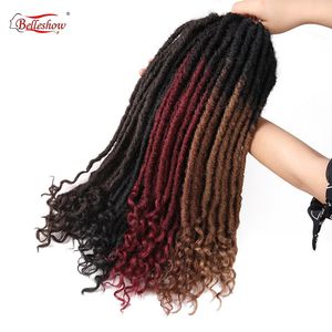 SOUL <span class=keywords><strong>GODDESS</strong></span>-pelo sintético de ganchillo, seda ignífuga de baja temperatura de 20 pulgadas, pelo de imitación ombré, oferta