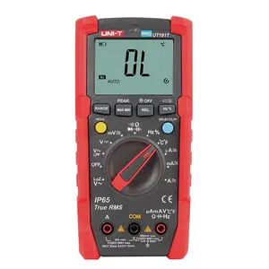 UNI-T UT191T Multimeter Profesional, Dirancang untuk Pengguna Industri LCD Otomotif, Multimeter Genggam Pengukur Tegangan AC/DC