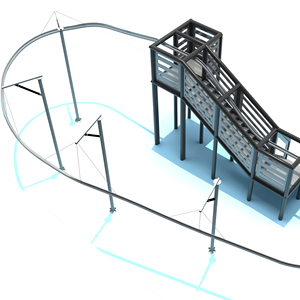 Aventura, montaña rusa, zipline, <span class=keywords><strong>para</strong></span> interior, parque de atracciones - Product Image 5