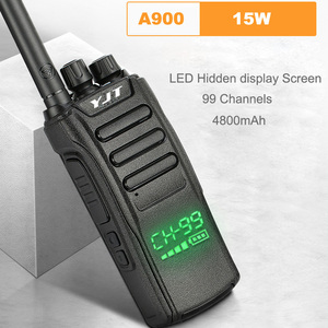 YJT A900 15 Watt UHF 99CH Long Range Communication <strong>Radios</strong> Walkie Talkie <strong>Two</strong> <strong>Way</strong> <strong>Radio</strong> 10KM 15KM