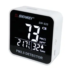 Detector de calidad del aire PM 2,5, medidor de contaminación del aire, monitor de calidad del aire para interiores y exteriores, portátil, sensor detector pm2.5