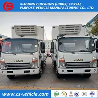 JAC 3t soğutmalı kamyon vücut 6 tekerlekli 5 ton Japonya marka soğutmalı kamyon 4x2 jac soğutmalı kamyon