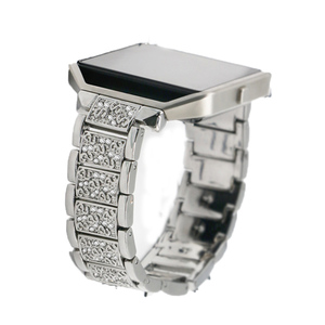 2018 Classic lujo Bling rhinestone diamante pulsera de acero inoxidable para <span class=keywords><strong>Fitbit</strong></span> <span class=keywords><strong>Blaze</strong></span> <span class=keywords><strong>reloj</strong></span> de <span class=keywords><strong>correa</strong></span> - Product Image 3