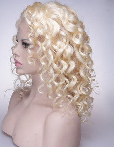 Meilleurs produits de vente européenne cheveux blonds pleines perruques de lacet pour les femmes blanches coiffures - Product Image 3