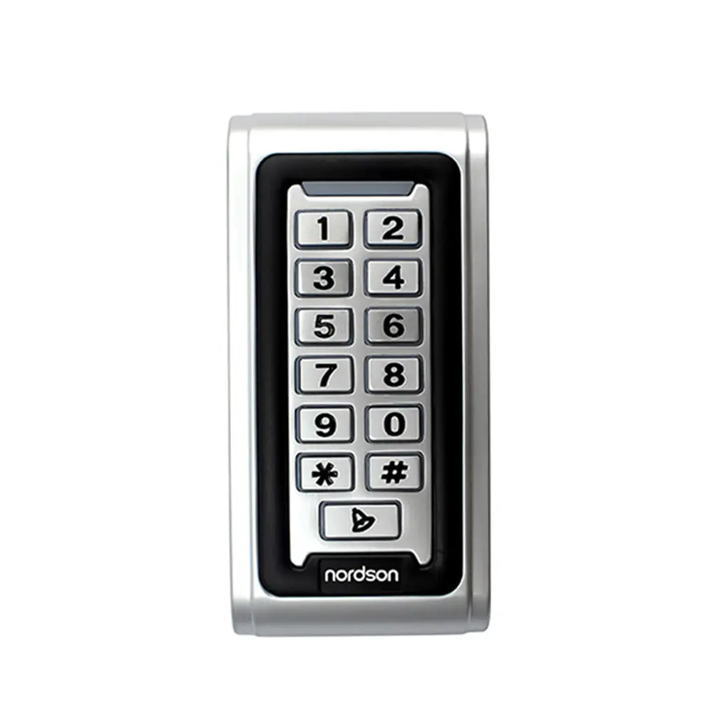 ماء مستقل الفولاذ المقاوم للصدأ يجاند 125KHz EM RFID بطاقة لوحة المفاتيح كلمة المرور باب نظام التحكم في الوصول