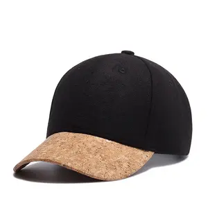 工厂便宜的结构化仿麂皮棒球帽空白皮革帽檐帽子